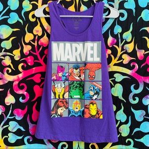 🖤 MARVEL Purple Racerback Tank